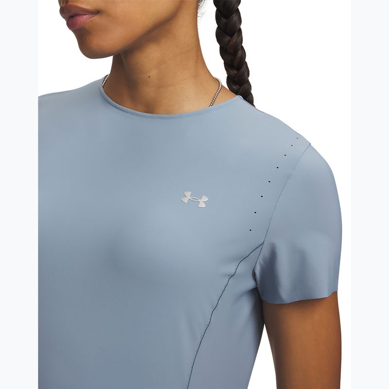 Women's training shirt Under Armour Vanish Elite SS blue wind/metallic silver 3