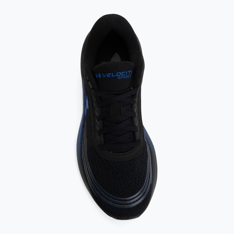 Men's running shoes Under Armour Velociti Sport black/black/team royal 5