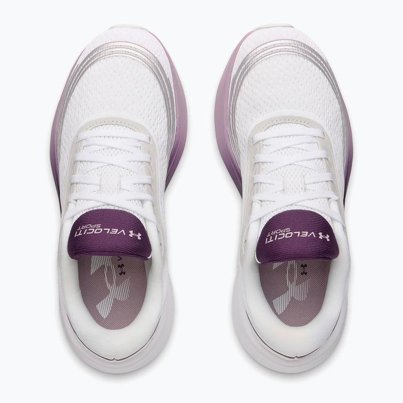 Women's running shoes Under Armour Velociti Sport white/purple echo/mauve pink 3