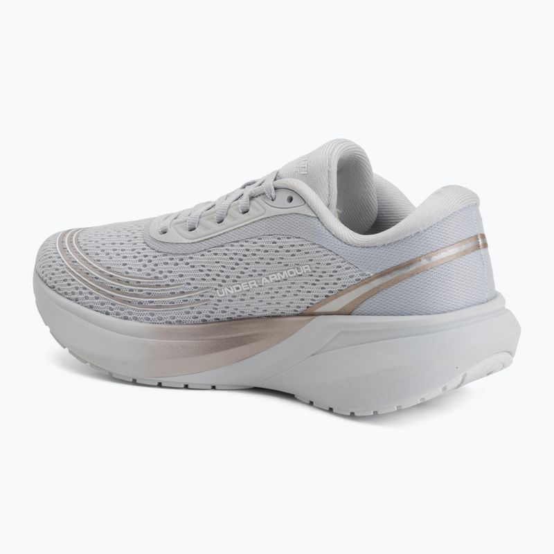 Women's running shoes Under Armour Velociti Sport halo gray/metallic buff/white 3