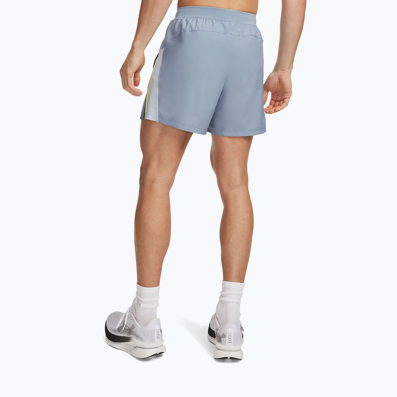 Men's running shorts Under Armour Launch 5" Shorts blue wind/flash light/reflective 3