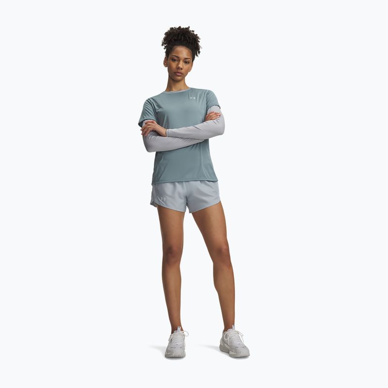 Women's running shorts Under Armour Fly By 3" Shorts blue fog/blue fog/reflective 2