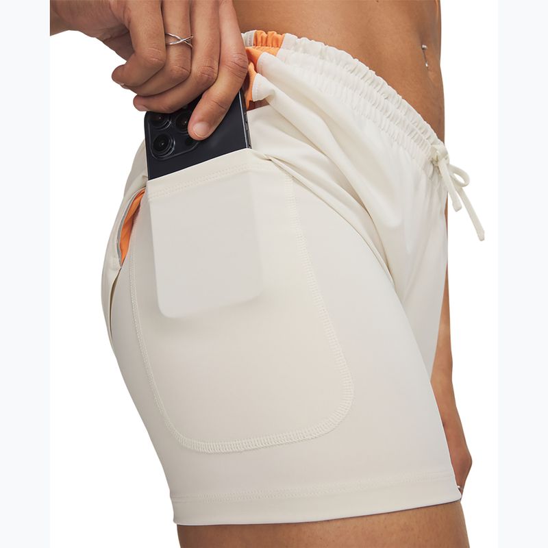 Women's running shorts Under Armour Velociti Pro 4" 2N1 Shorts stone/reflective 4