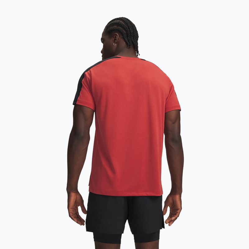 Men's running shirt Under Armour Velociti Reflect heritage red/black/reflective 2