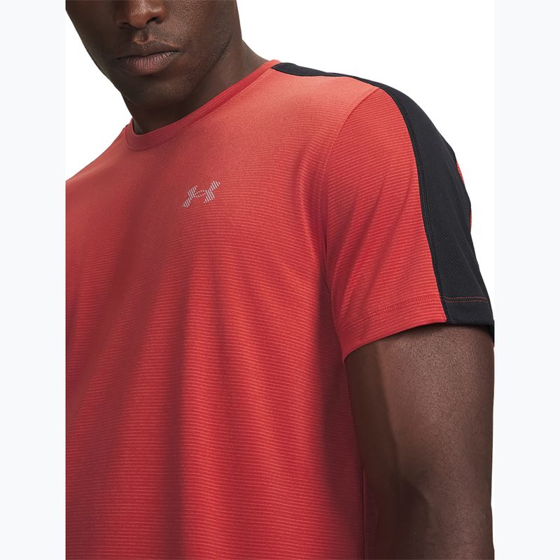 Men's running shirt Under Armour Velociti Reflect heritage red/black/reflective 3