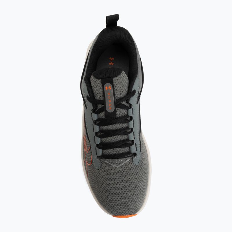 Men's running shoes Under Armour Surge 5 clay green/summit white/outrageous orange 5