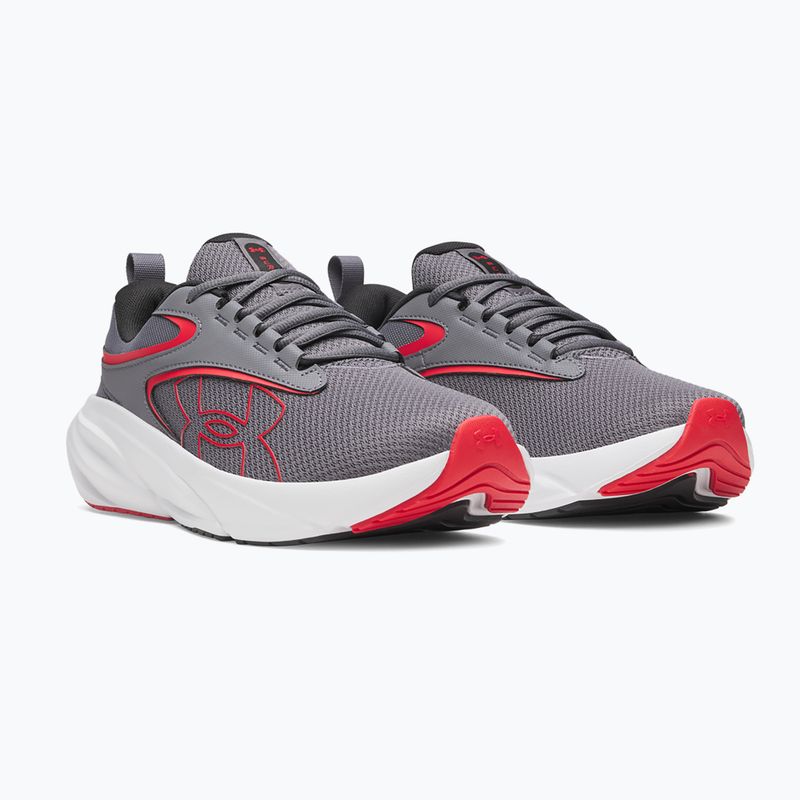 Men's running shoes Under Armour Surge 5 castlerock/distant gray/red 2