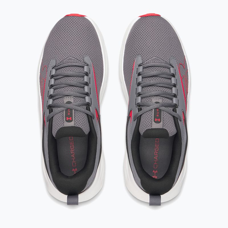Men's running shoes Under Armour Surge 5 castlerock/distant gray/red 3