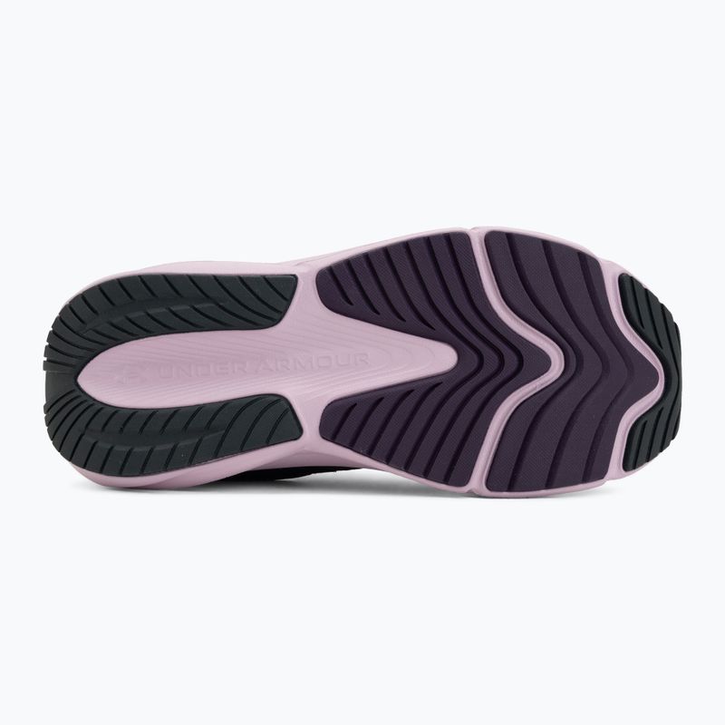 Women's running shoes Under Armour Surge 5 anthracite/mauve pink/purple echo 4