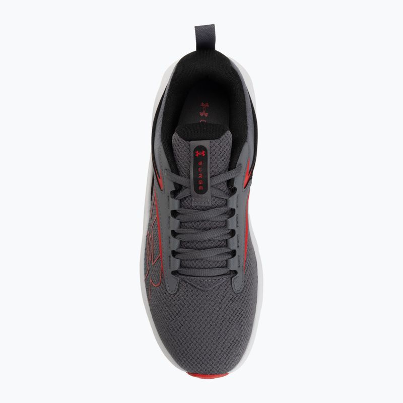 Men's running shoes Under Armour Surge 5 castlerock/distant gray/red 5