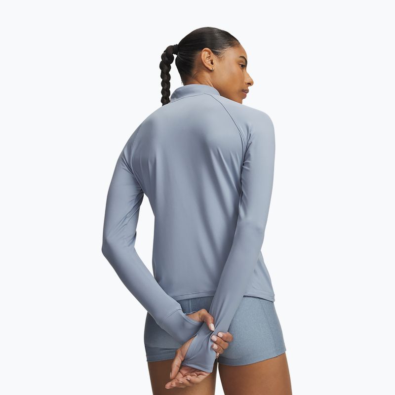 Women's running sweatshirt Under Armour Velociti Half Zip blue wind/reflective 2