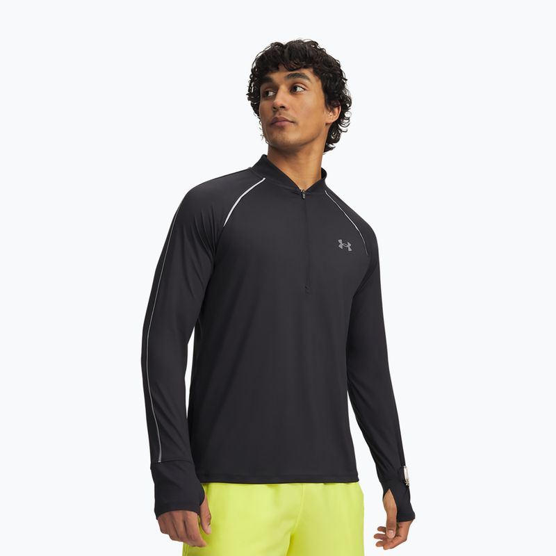 Men's running sweatshirt Under Armour Velociti Half Zip ultimate black/reflective