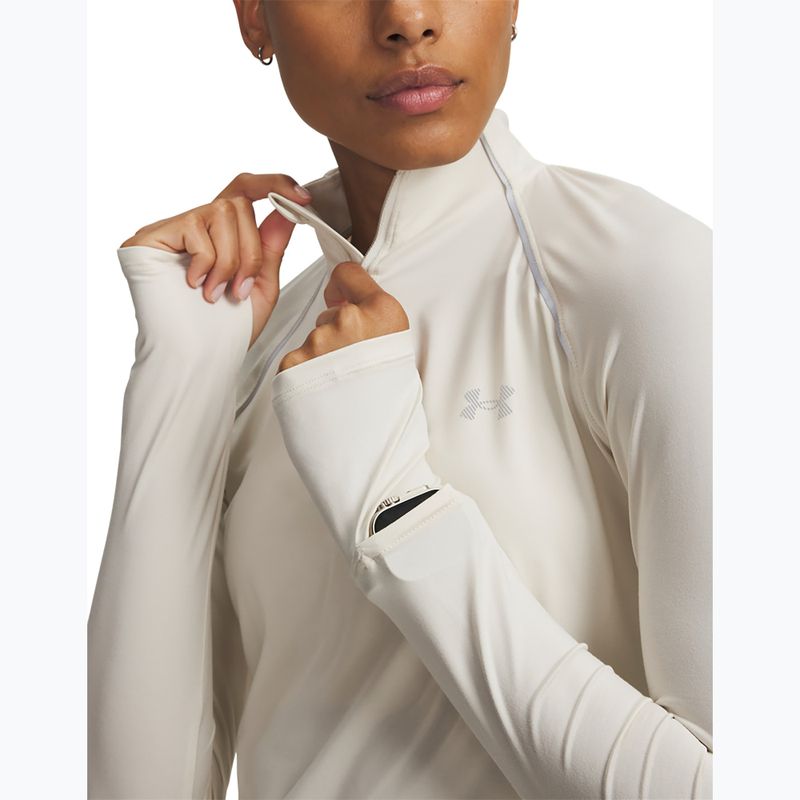 Women's running sweatshirt Under Armour Velociti Half Zip stone/reflective 3
