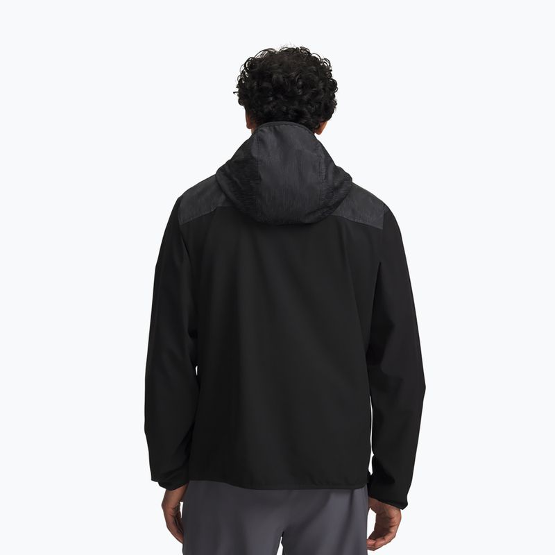 Men's running jacket Under Armour Velociti Storm Jacket ultimate black/reflective 2