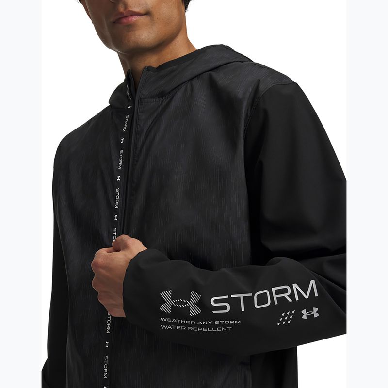 Men's running jacket Under Armour Velociti Storm Jacket ultimate black/reflective 4