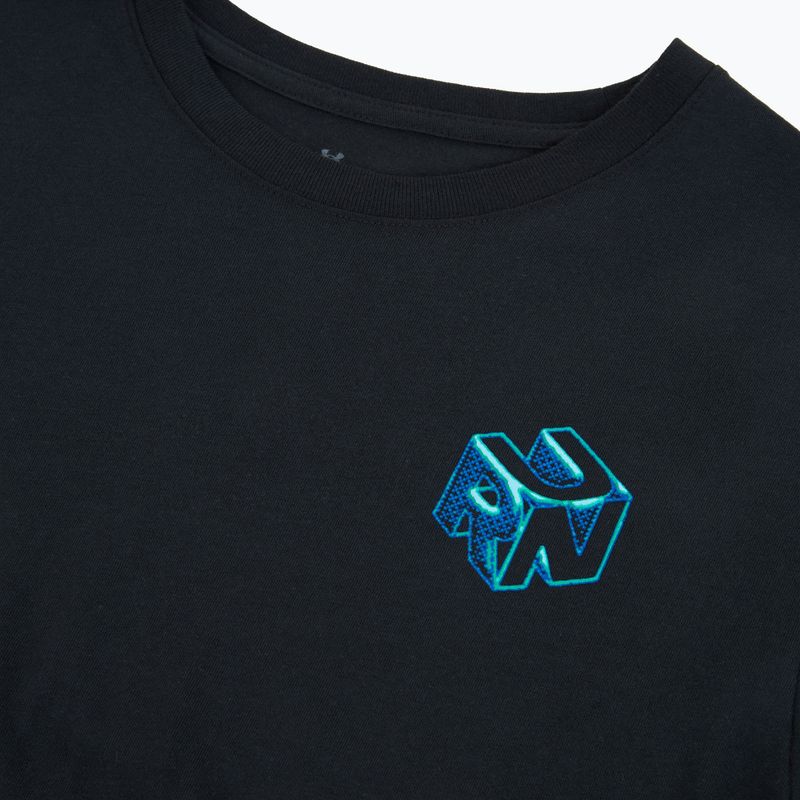 Men's running shirt Under Armour Velociti Run Brain black/team royal 3