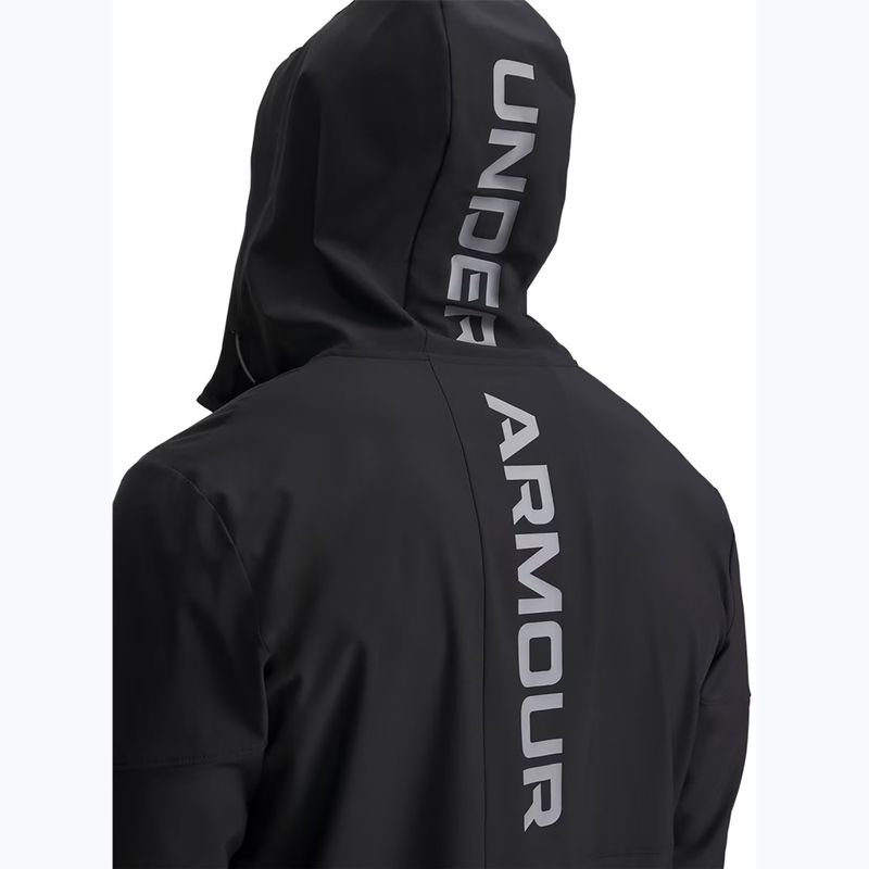 Men's training jacket Under Armour Tech Utility Woven Jacket black/black/steel 3
