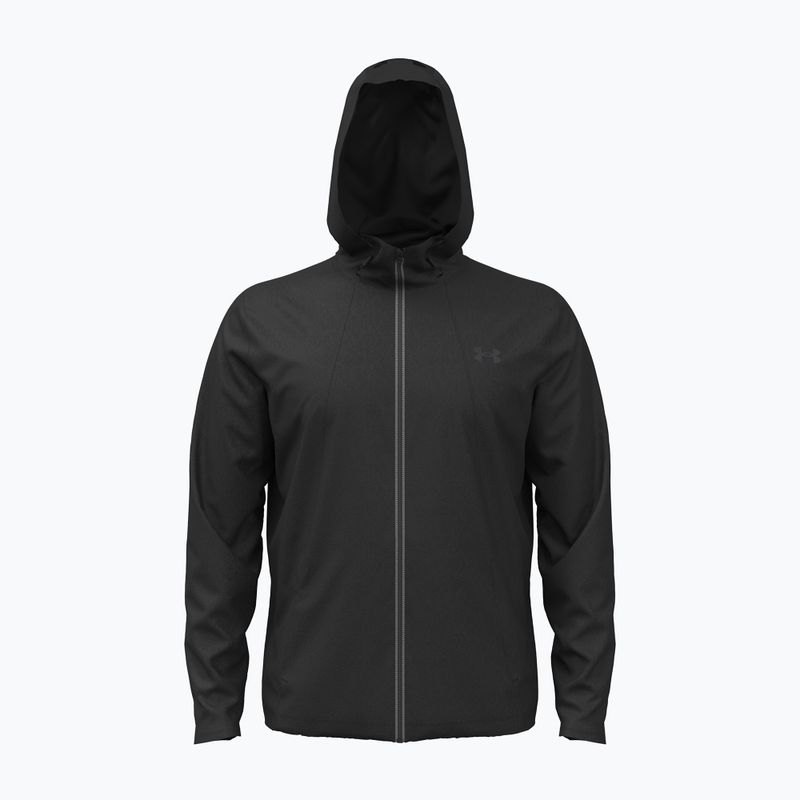Men's training jacket Under Armour Tech Utility Woven Jacket black/black/steel