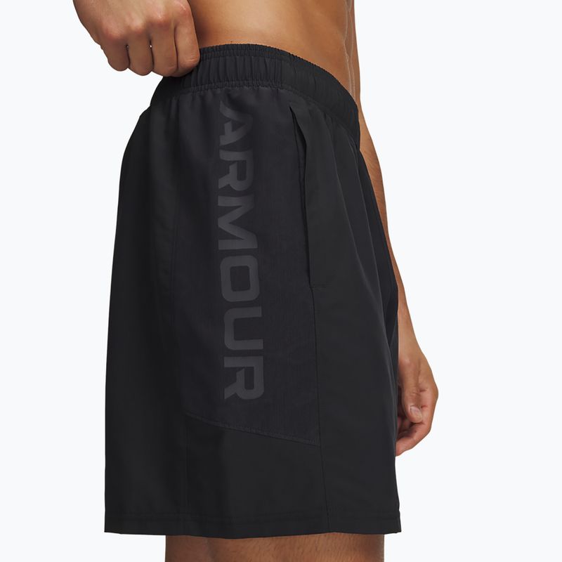 Men's training shorts Under Armour Tech Utility Shorts black/steel 4