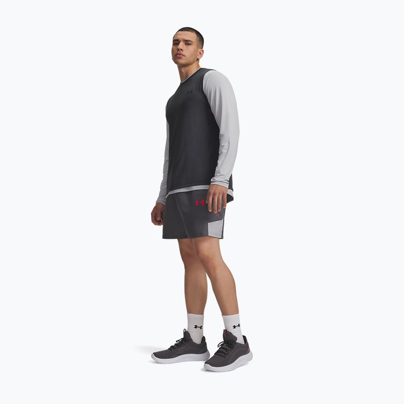 Men's training shorts Under Armour Tech Utility Shorts castlerock/mod gray/racer red 2
