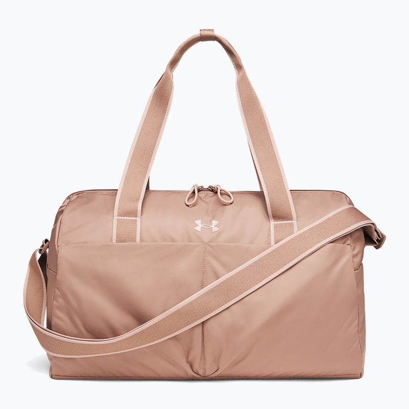 Women's training bag Under Armour Studio Lite Duffle 26 l deep almond/bashful pink