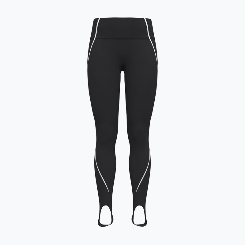 Women's training leggings Under Armour Meridian Contour Stirrup Leggings ultimate black/white/ultimate black