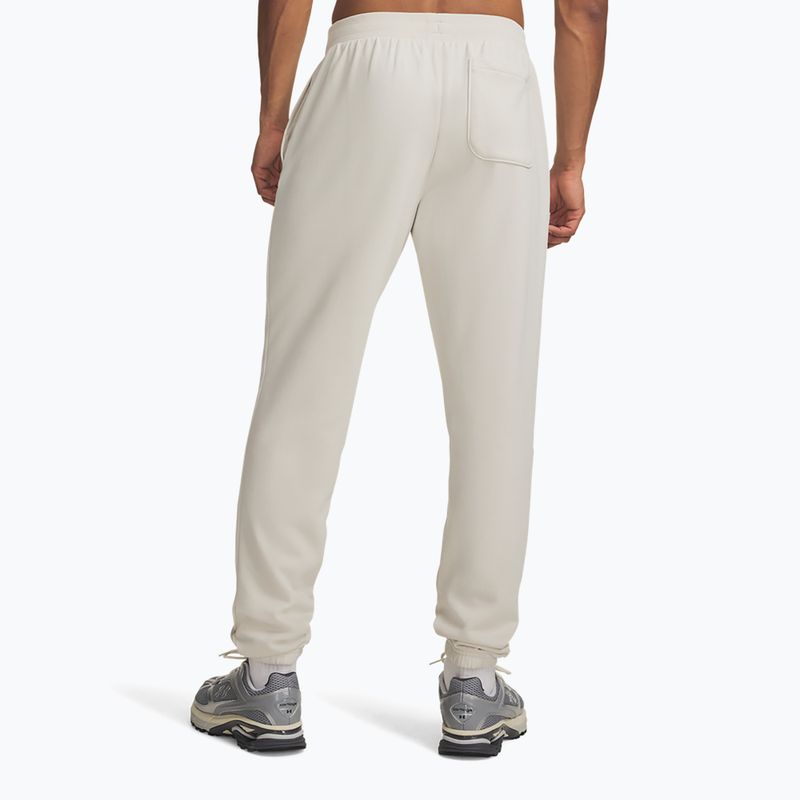 Men's trousers Under Armour Rival LW Jogger summit white/black 3