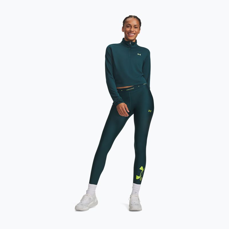 Women's training leggings Under Armour HeatGear Novelty Leggings arden green/green citrine 2