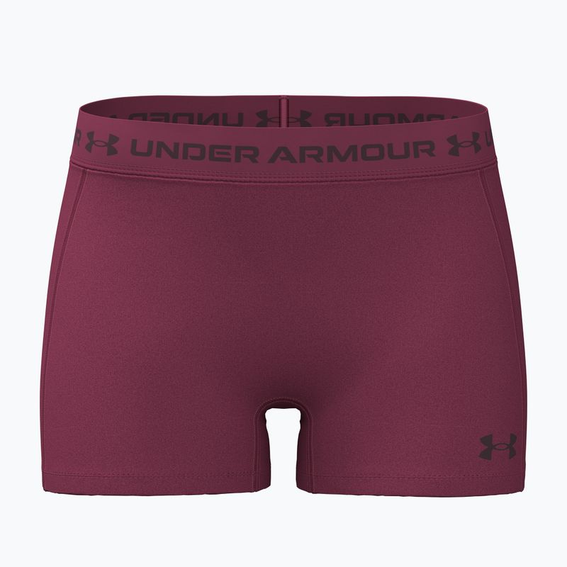 Women's training shorts Under Armour HeatGear Shorty claret/ox blood