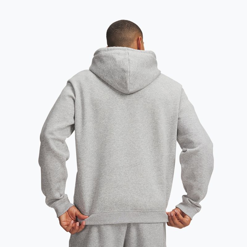 Men's sweatshirt Under Armour Rival Fleece Hoodie mod gray light heather/white 2