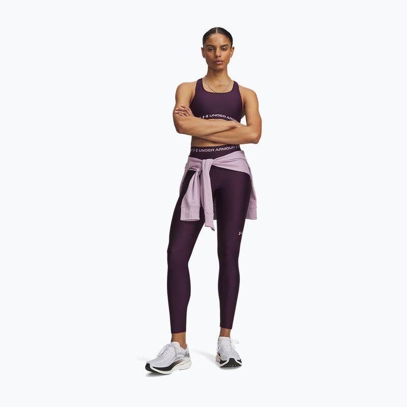 Women's training leggings Under Armour HeatGear Leggings purple echo/mauve pink 2