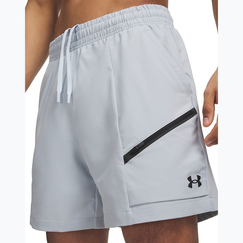 Men's training shorts Under Armour Unstoppable Woven Shorts blue fog/black 4