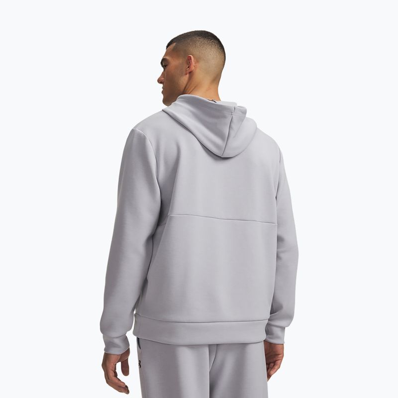 Men's sweatshirt Under Armour Flex Fleece Hoodie mod gray/black 2