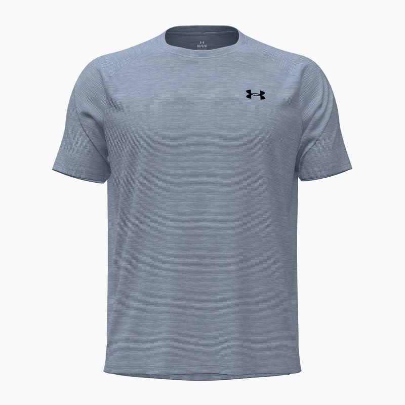 Men's training shirt Under Armour Tech Textured blue wind/black 5