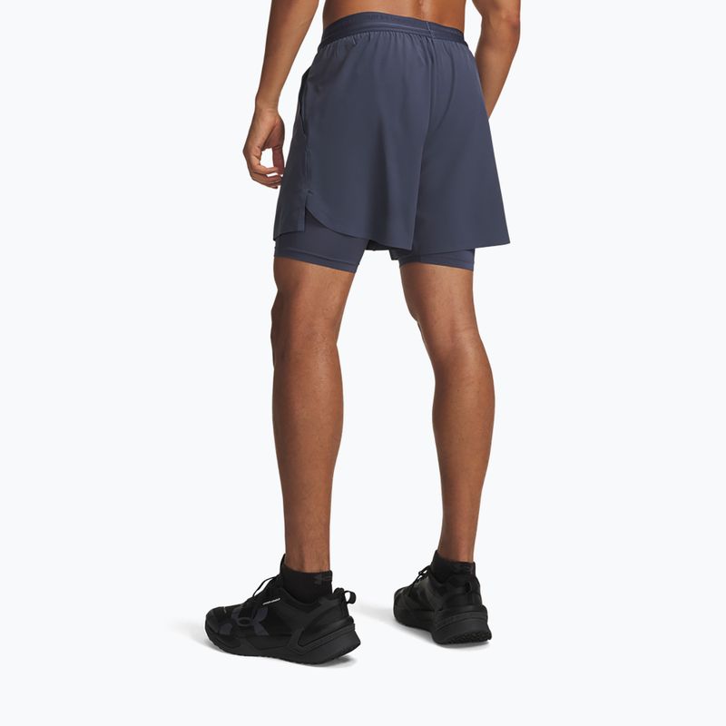 Men's training shorts Under Armour Vanish Elite 2IN1 Shorts downpour gray/downpour gray 3