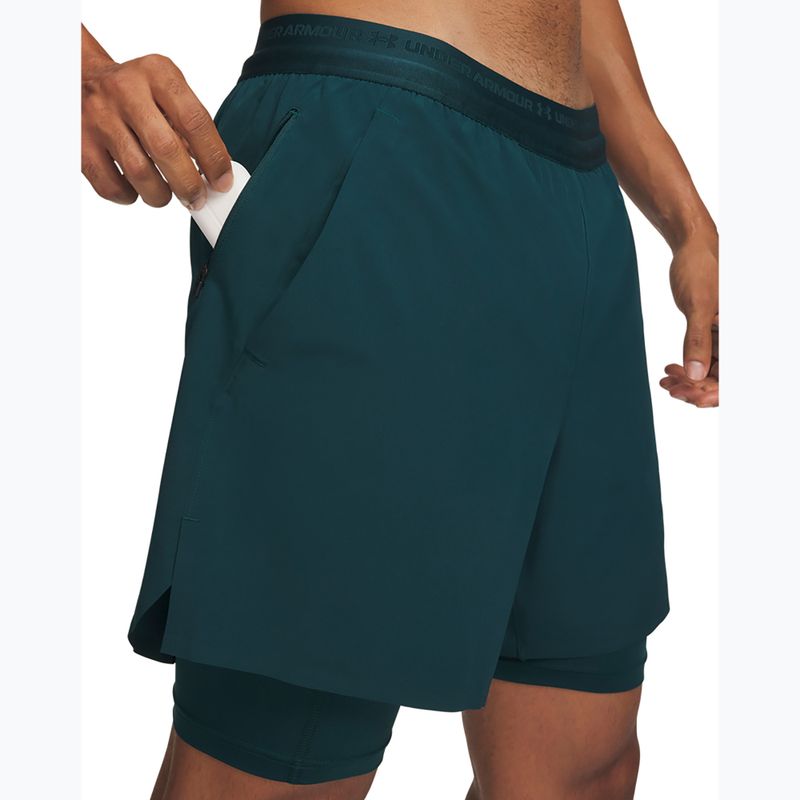 Men's training shorts Under Armour Vanish Elite 2IN1 Shorts arden green/arden green 4