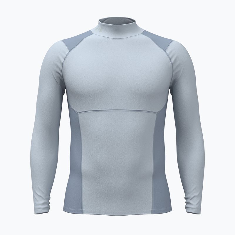 Men's training longsleeve Under Armour Coldgear Elite Comp Mock blue fog/blue wind/reflective
