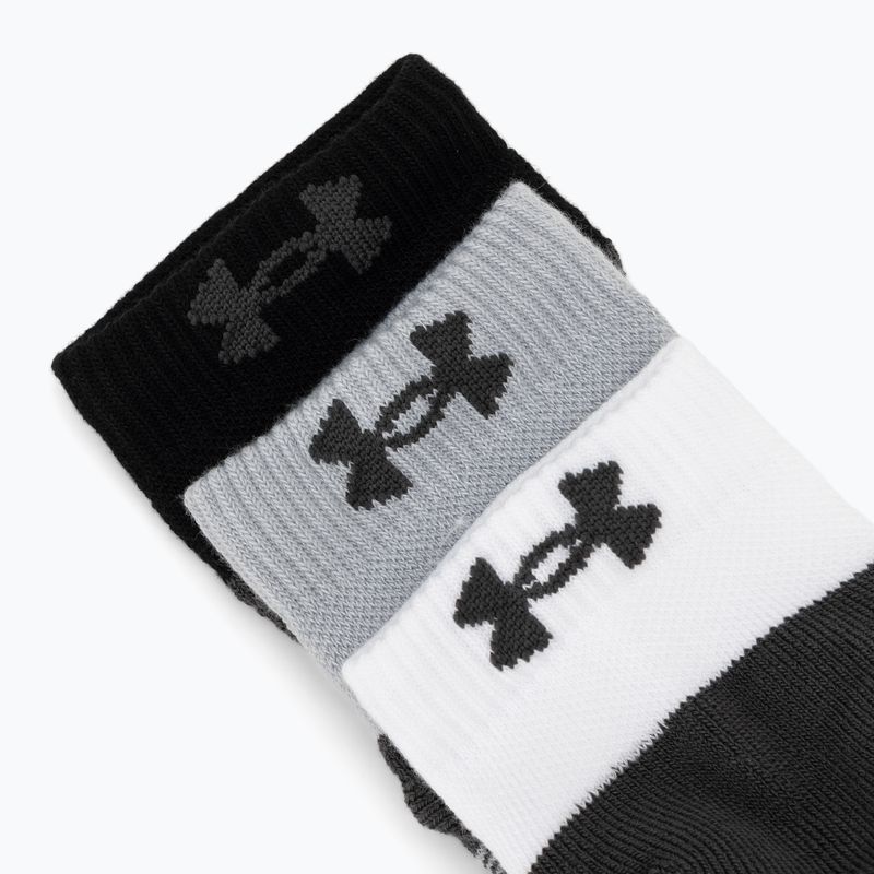 Socks Under Armour Perf Tech Low 3 pack mod gray/white/jet gray 6