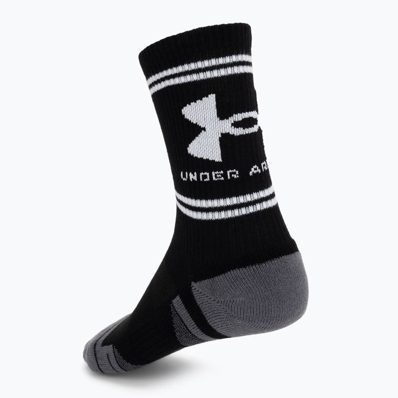 Socks Under Armour Perf Tech Nov Crew 3 pack ultimate black/ultimate black/white 2