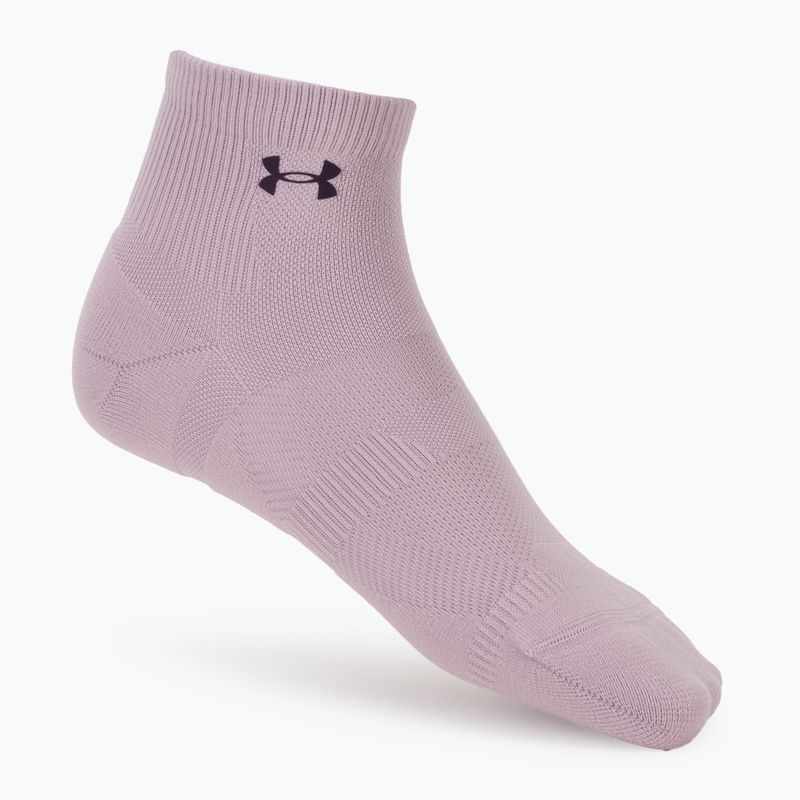 Women's socks Under Armour Vanish 3 Pack mauve pink/titanium/purple echo 2