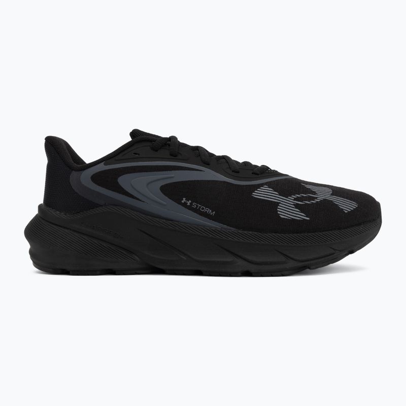 Men's running shoes Under Armour Turbulence 3 Storm black/castlerock/metallic gun metal 2