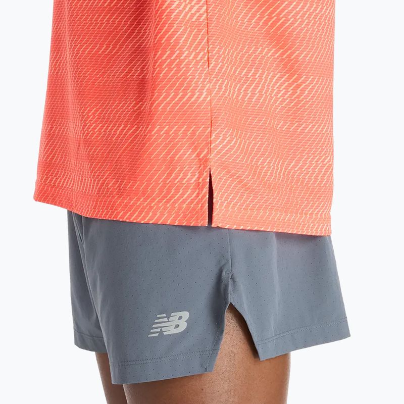 Men's running top New Balance Sport Essentials Printed red 5