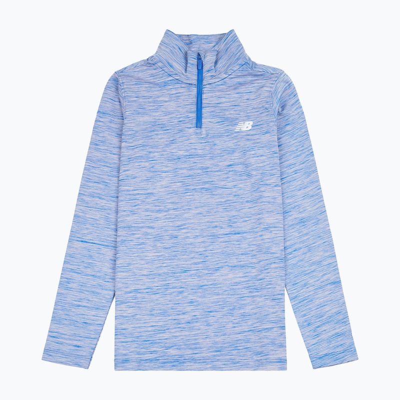 Children's sweatshirt New Balance Athletics Quarter Zip Funnel blue gemstone 6