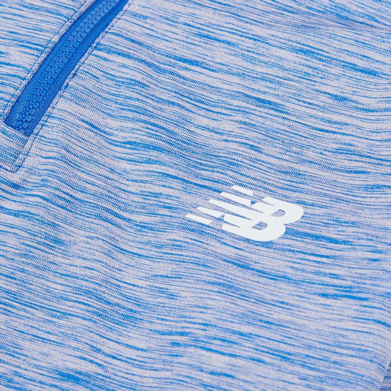 Children's sweatshirt New Balance Athletics Quarter Zip Funnel blue gemstone 8