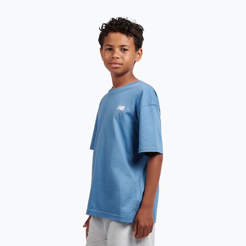 Children's T-shirt New Balance Jersey Small Logo Tee shoreline blue 4
