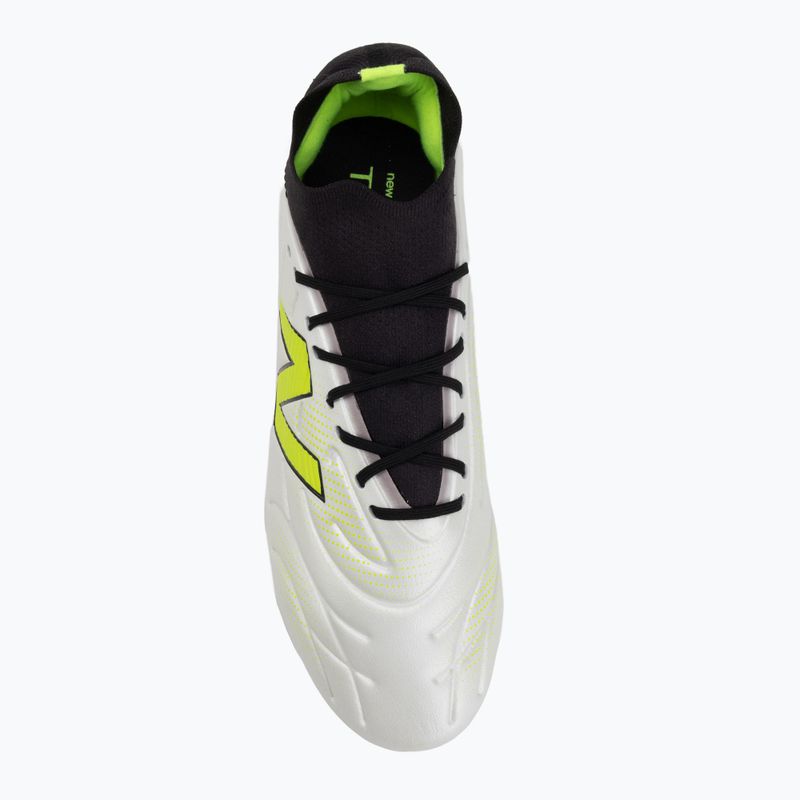 Football boots New Balance Tekela Team Low V5 FG white 5