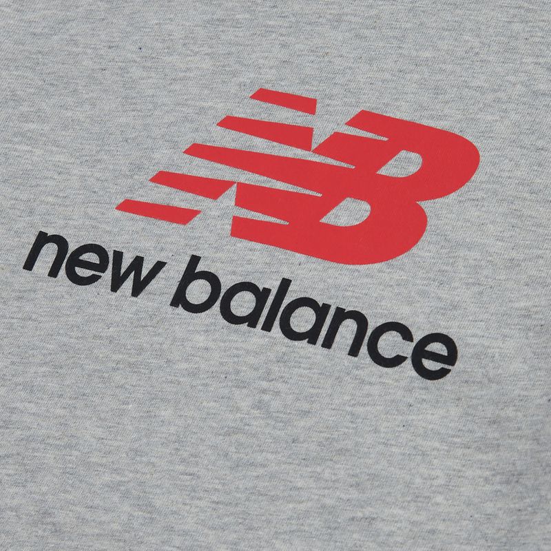 Children's T-shirt New Balance Jersey Stacked Logo Tee athletic grey heather 8