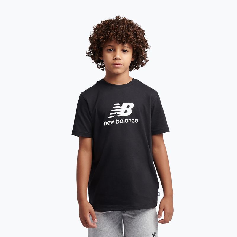 Children's set New Balance Stacked Logo Tee & FT Short nb caviar 4