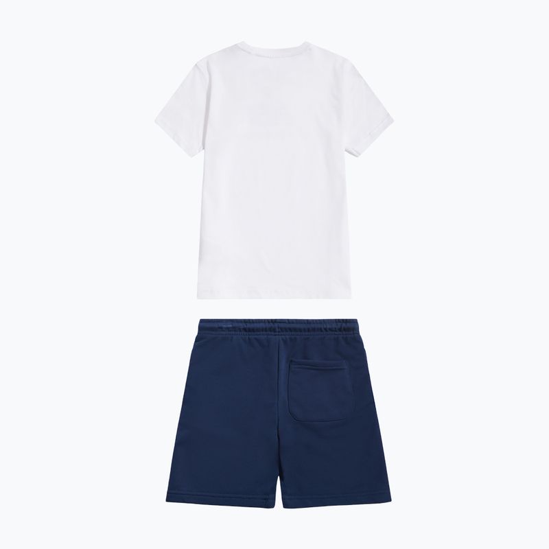 Children's set New Balance Stacked Logo Tee & FT Short nb bright white 9