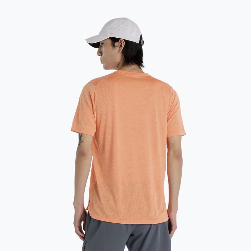 Men's T-shirt New Balance Athletics Run tangerine heat 3